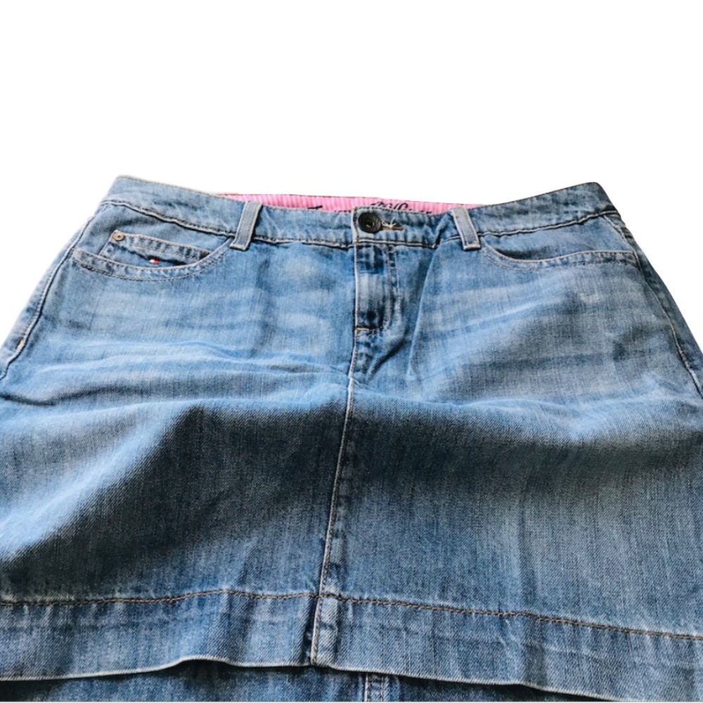 Tommy Hilfiger vintage denim mini skirt size 10 - Picture 7 of 12